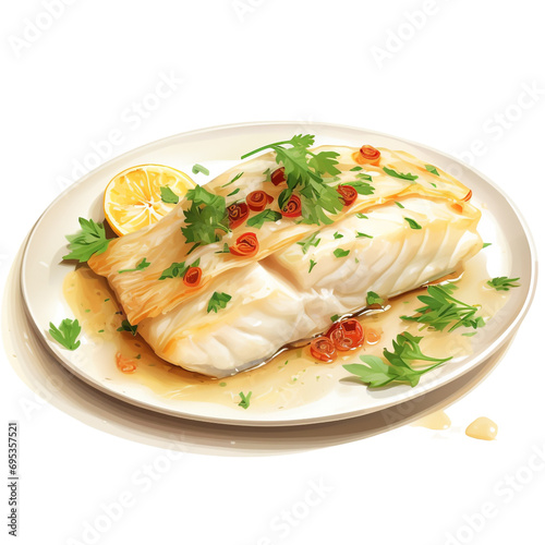 Bacalhau isolated on transparent background