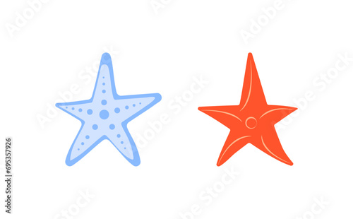 Cute starfish vector illustration.Coloring book,coloring page usage.
preschool education idea.