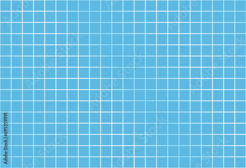 Squared horizontal background. Swimming pool seamless tile backdrop with a gradient effect. Abstract minimalistic decorative grid with squares.