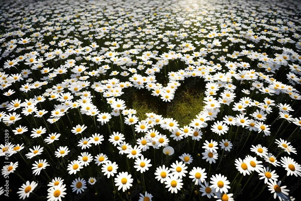 shape made of flowers