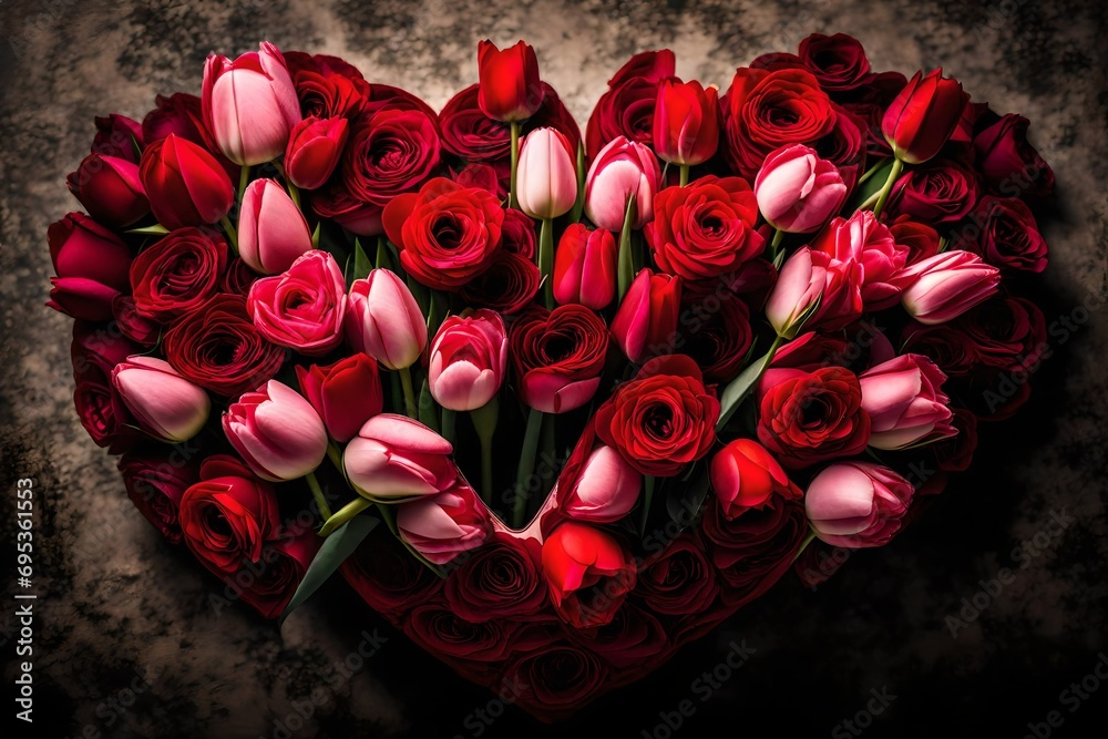 bouquet of red roses