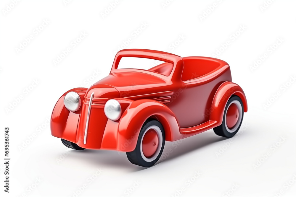 isolated plastic toy car 3d white background isolated plastic toy car 3d white background