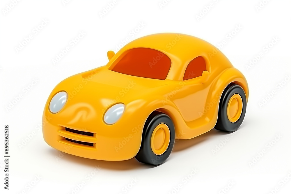 isolated plastic toy car 3d white background isolated plastic toy car 3d white background