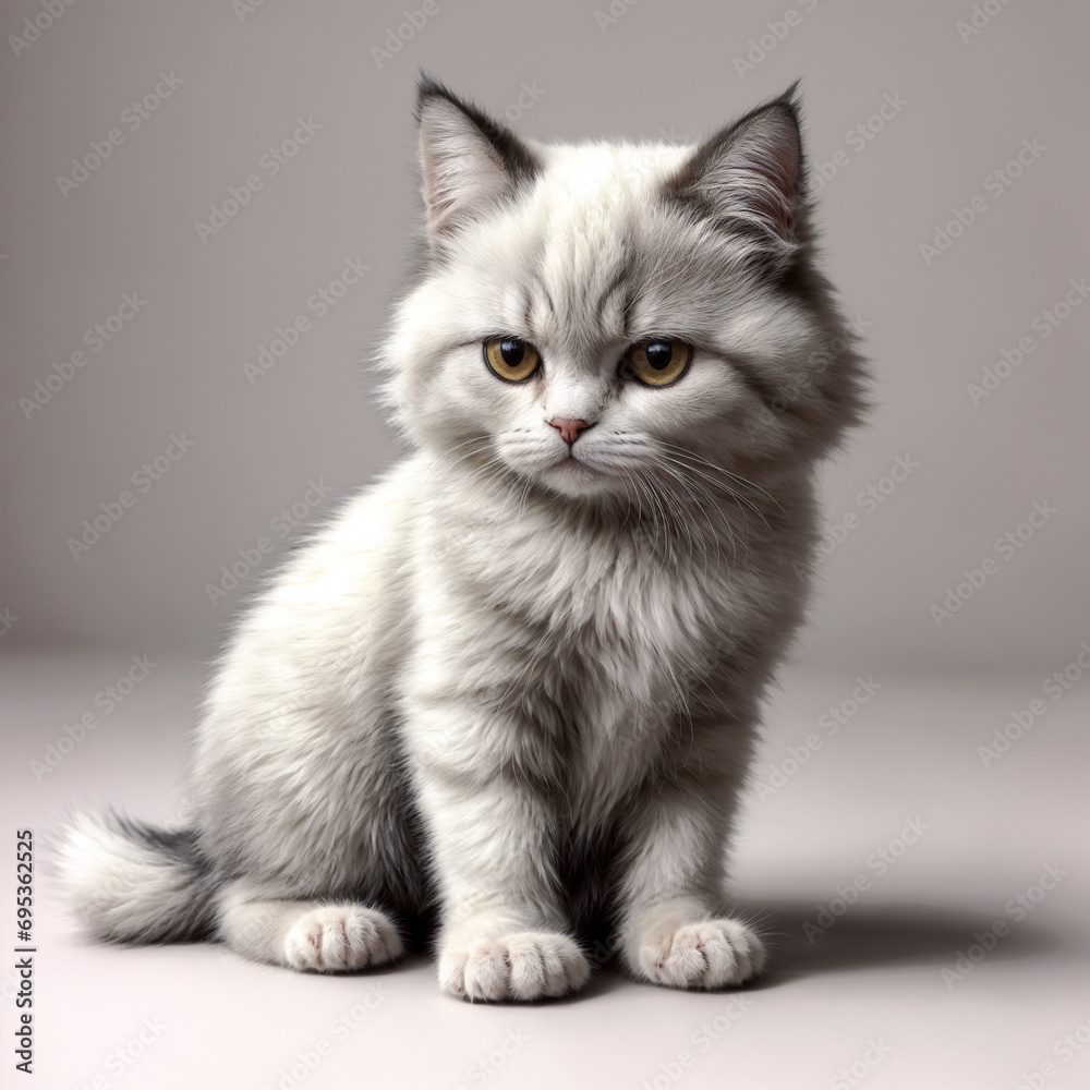 Cute Persian Cat  - generative ai, üretken yapay zeka