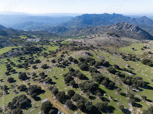 Paisaje tipico del  sur de España , visca desde dron photo