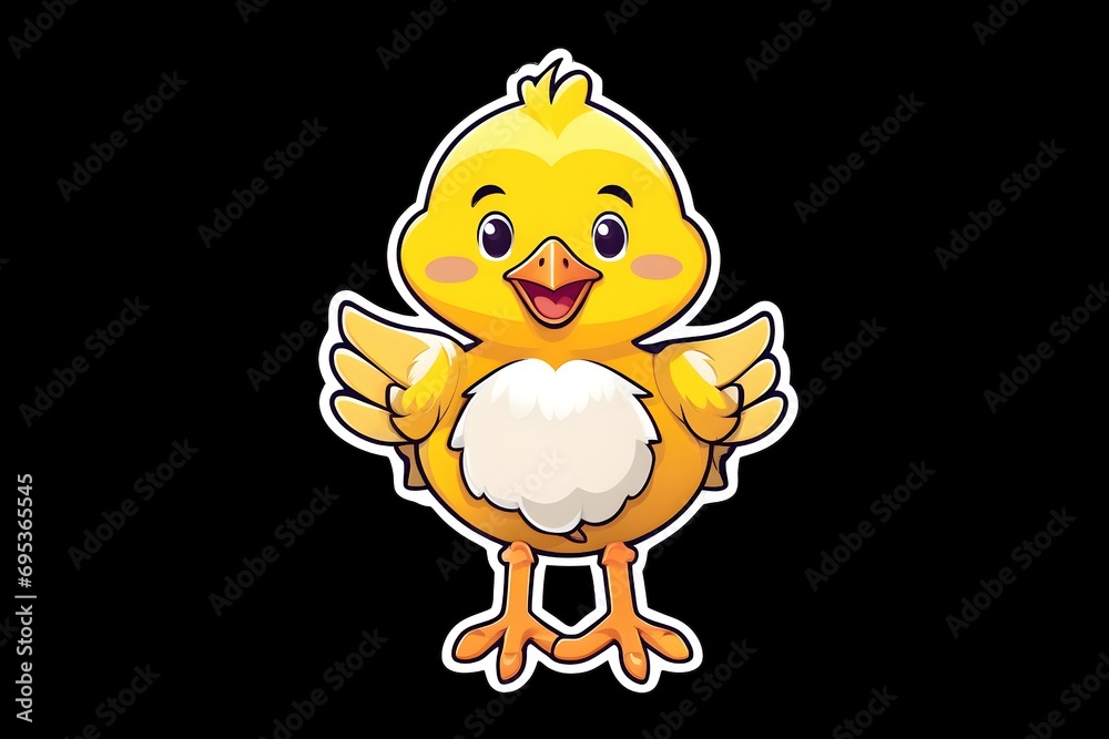 Fototapeta premium Cute Chick (JPG 300Dpi 10800x7200)