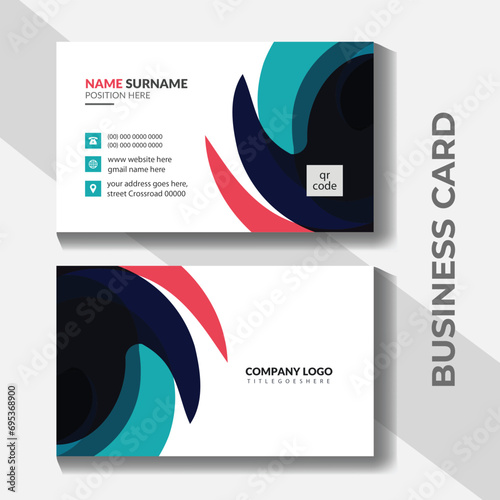 Business card design for medical, health care, and hospital.
