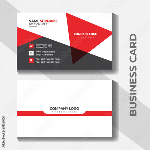 Modern medical style business card.