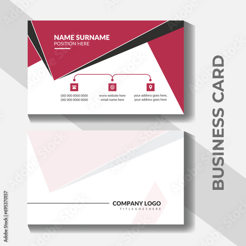Business card design for modern medical healthcare template