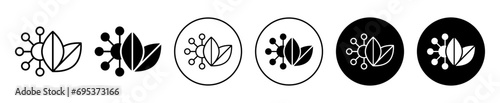 plant based protein icon. natural organic plant base protein for muscle gain or weight loss diet symbol set. loosely eco friendly superfood with nutrition source vector sign. vegan or vegetarian food  photo
