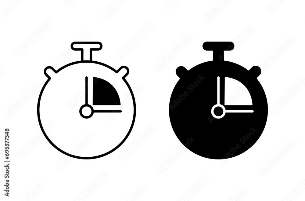 Duration icon set. vector illustration Duration icon set. vector illustration