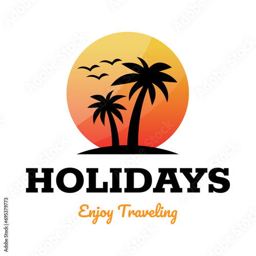 Wallpaper Mural Travel logo icon vector template on white background Torontodigital.ca