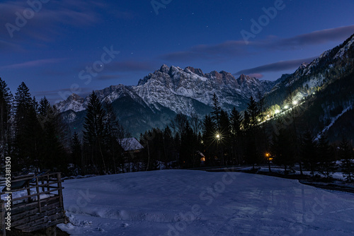 ski resort in the mountains