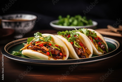Pork Belly Buns Gua Bao Steamed buns, new chinese year recipes photo