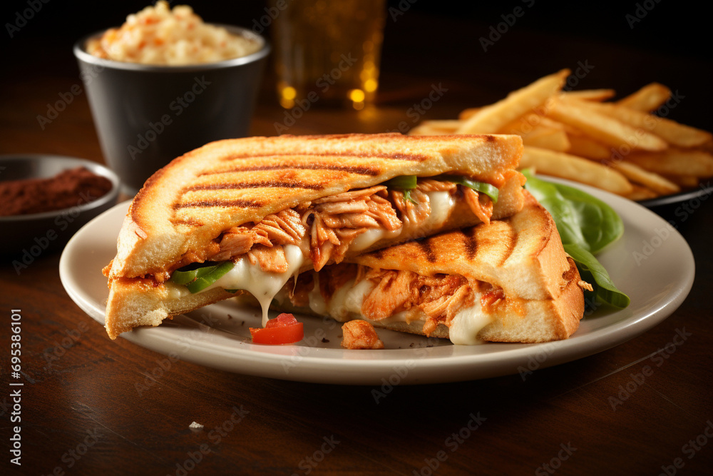 Flamin' Flavor Zesty Buffalo Chicken Grilled Sandwich, A Sizzling Hit in the Sports Bar Flamin' Flavor Zesty Buffalo Chicken Grilled Sandwich, A Sizzling Hit in the Sports Bar