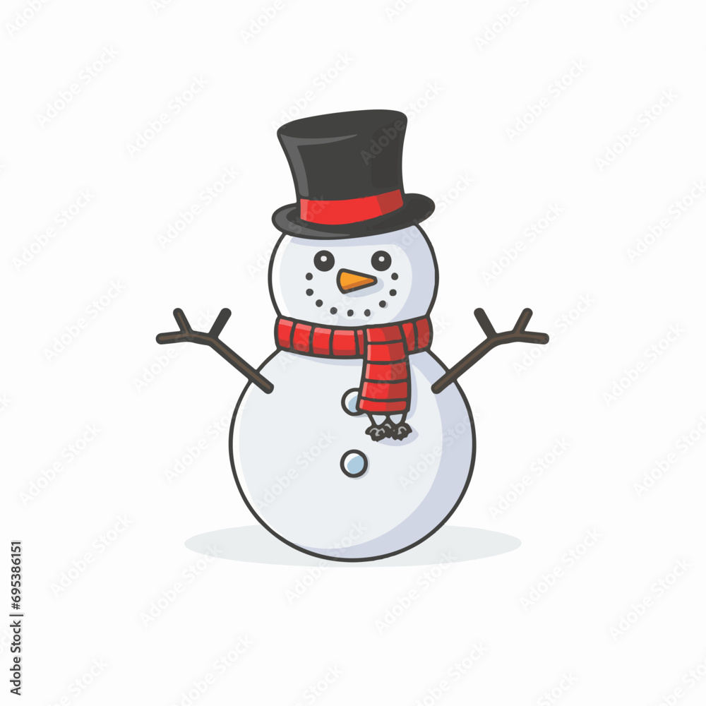 Snowman vector AI generated Snowman vector AI generated