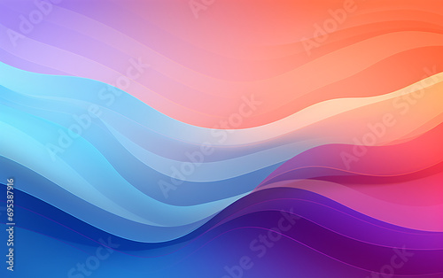 Psychedelic Radiance: Abstract Modern Color Gradients with Vibrant Hues photo
