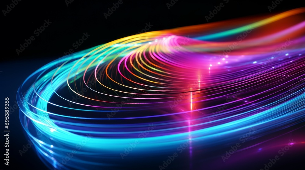 Abstract background fiber optics close up, computer communication technology. Optical lighting. Abstract background fiber optics close up, computer communication technology. Optical lighting.
