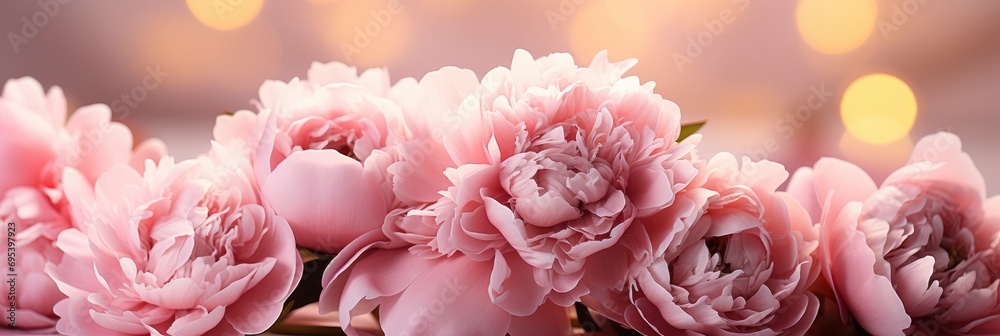 Natural Peony Flowers Background Floral Fashion , Banner Image For Website, Background, Desktop Wallpaper