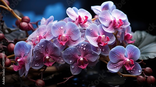 Sumedang Indonesia 21 March Orchid Ornamental, Background HD, Illustrations photo
