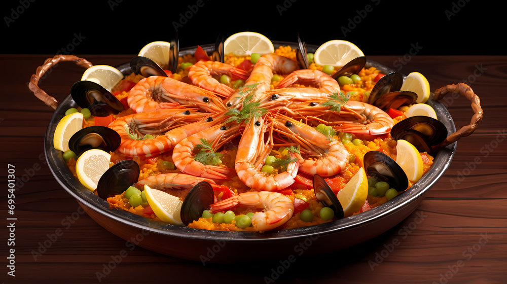 Mediterranean Marvel: Seafood Paella Delight
