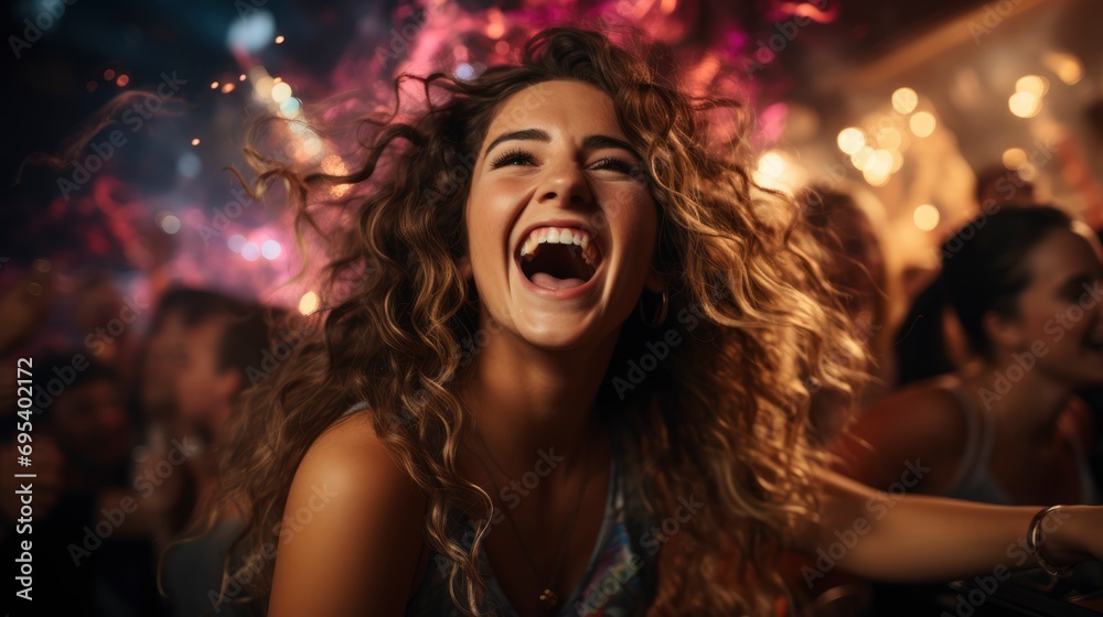Young People Celebrating Birthday Nightclub, Background HD, Illustrations Young People Celebrating Birthday Nightclub, Background HD, Illustrations