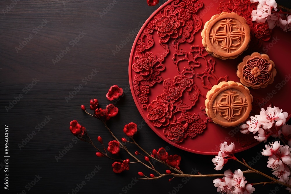 Moon cake Chinese New Year. Moon cake Chinese New Year.