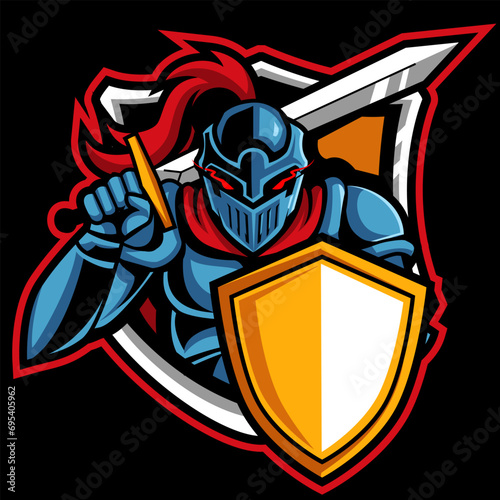 Modern professional knights logo design