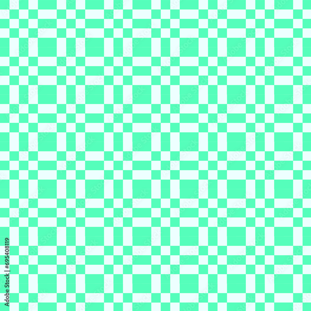 Seamless green and white square grid for background. Seamless green and white square grid for background.