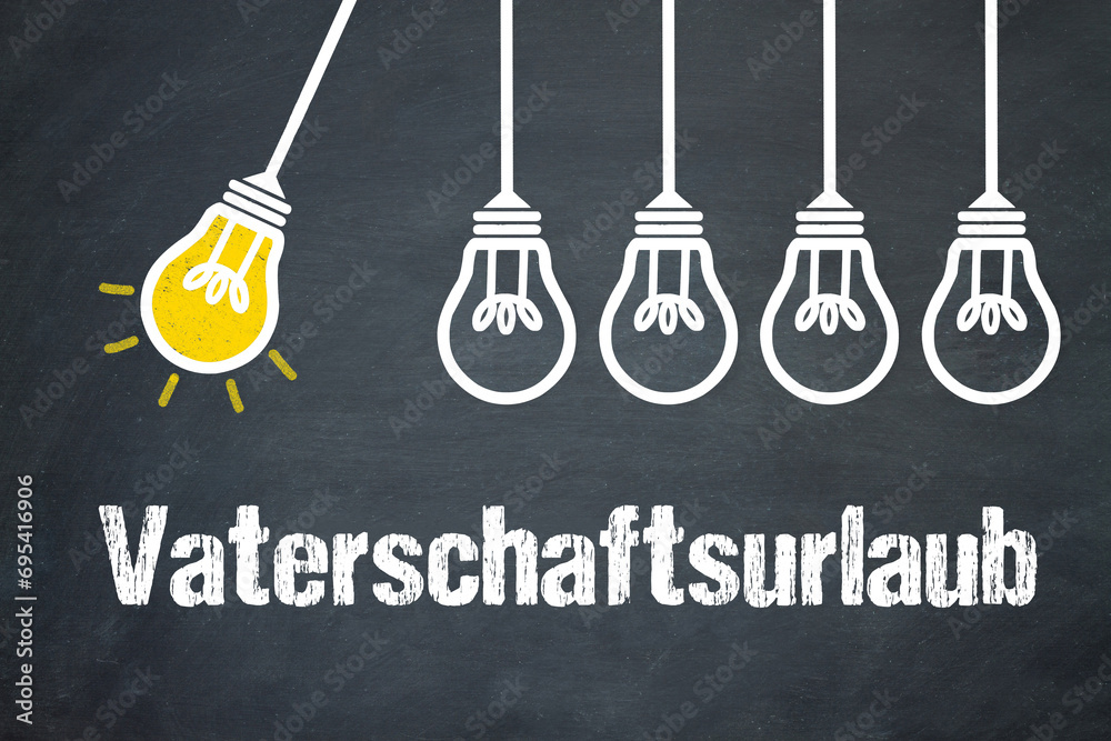 Fototapeta premium Vaterschaftsurlaub