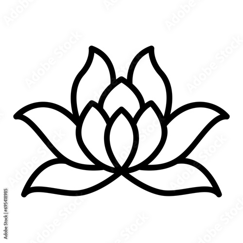 flower outline icon