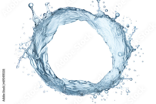 Water splashes. Water drops on transparent background. Isolated.