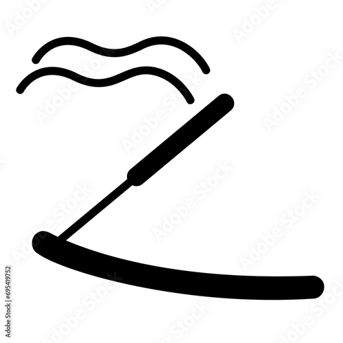 incense stick glyph icon