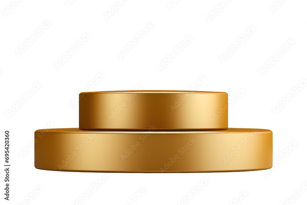 Round golden podium, a simple, elegant podium for winners or trade show corners. golden circle stage exhibition stand On a transparent background. Isolated. Round golden podium, a simple, elegant podium for winners or trade show corners. golden circle stage exhibition stand On a transparent background. Isolated.