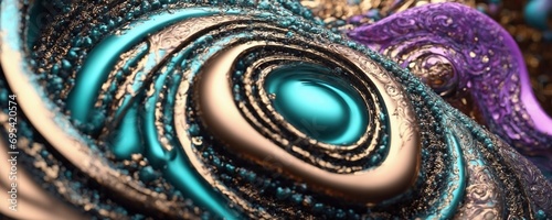 a close up of a spiral design