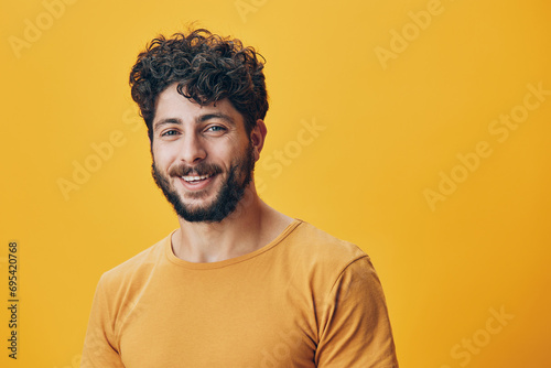 Face man adult background confidence portrait guy white young fashion positive happy person © SHOTPRIME STUDIO