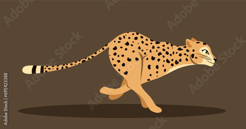 Photography Cute running leopard