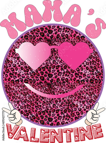 Valentine Mama Sublimation Design