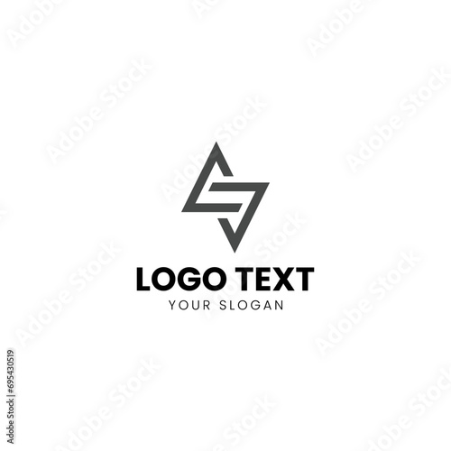 Free Download Lighting Logo Modern monoline Design Grey - GFXLoad