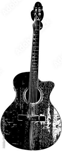 electric guitar isolated on white