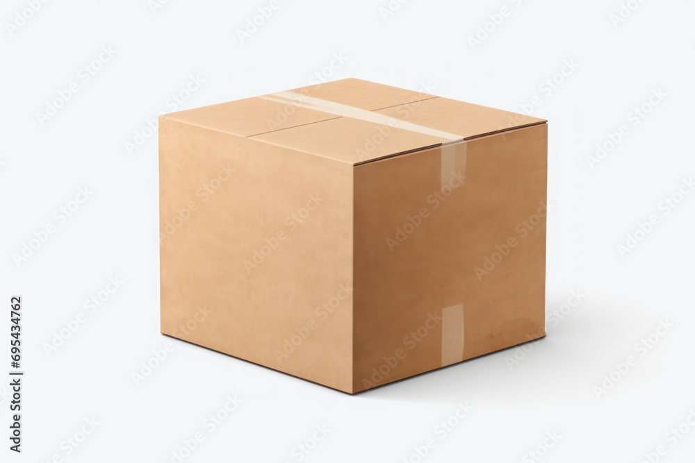 a cardboard box on a white background with a tape on the top of the box and the bottom of the box on the bottom of the box with a white background. a cardboard box on a white background with a tape on the top of the box and the bottom of the box on the bottom of the box with a white background.