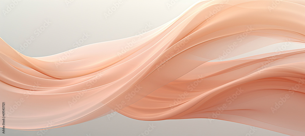 Peach Fuzz Smooth 3D Shapes create Abstract Background with Soft Tones and Modern Design Peach Fuzz Smooth 3D Shapes create Abstract Background with Soft Tones and Modern Design