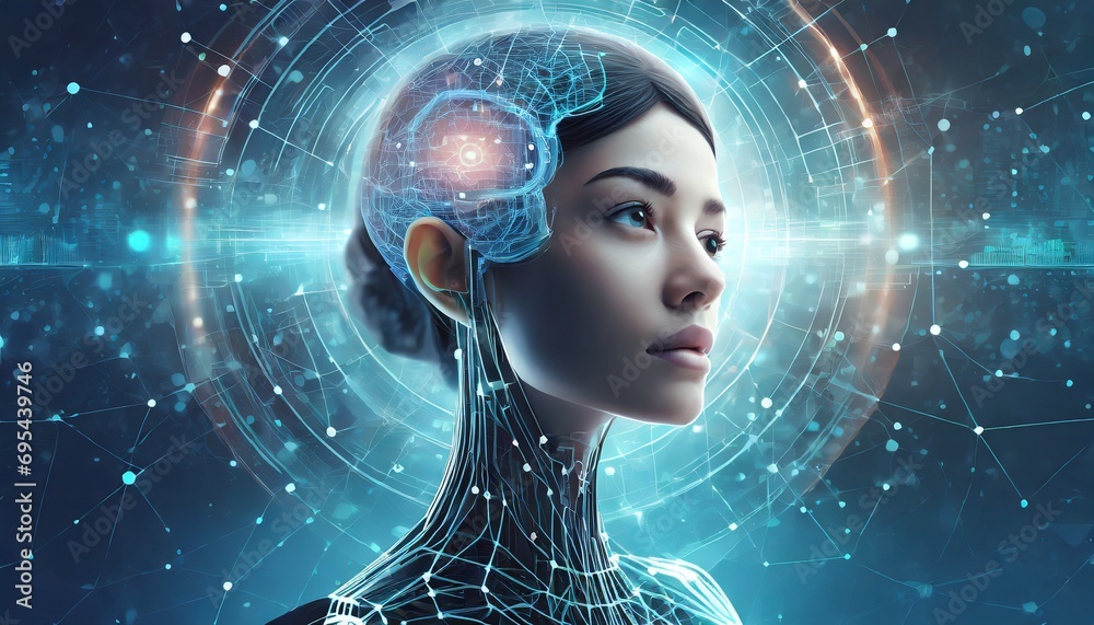 Artificial intelligence in humanoid head with neural network thinks ...