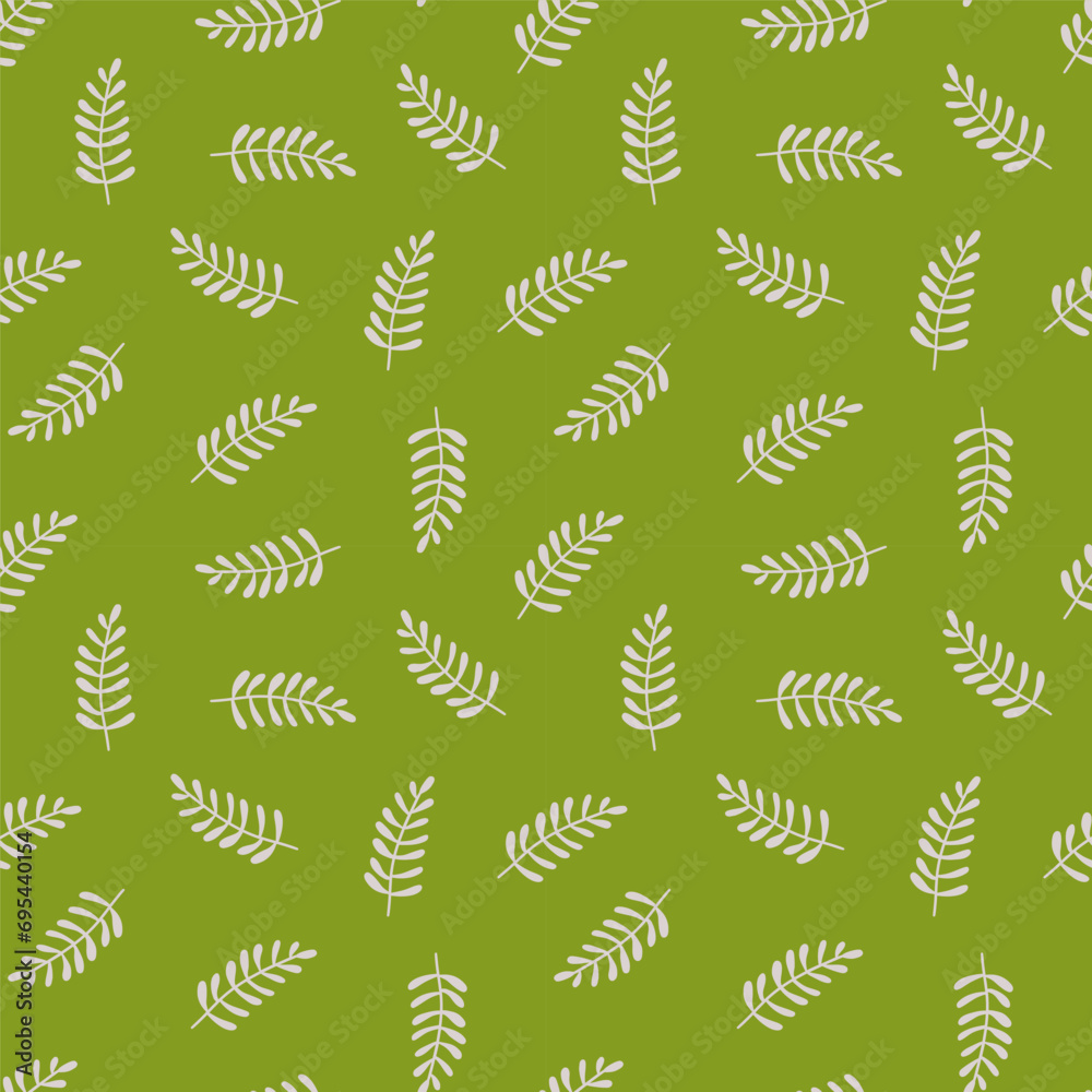 Vibrant seamless pattern featuring leaves and florals. Vibrant seamless pattern featuring leaves and florals.