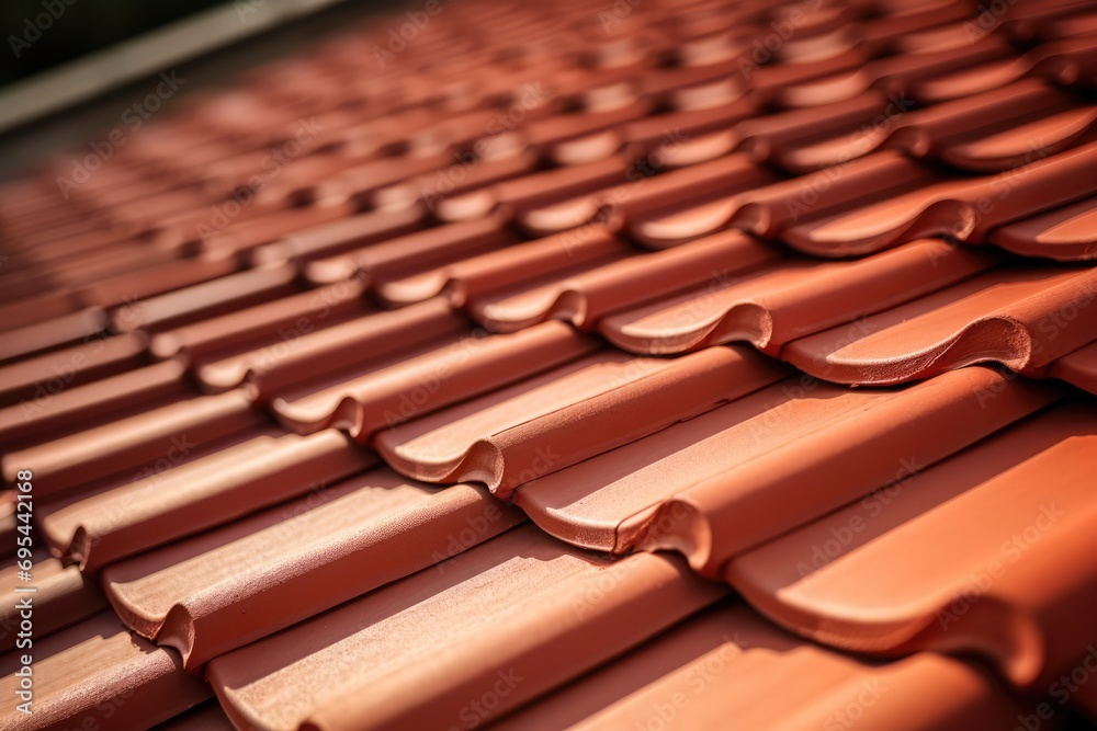 Enhanced Roofing Tiles: Clay Red With Built-In Ventilation Slots