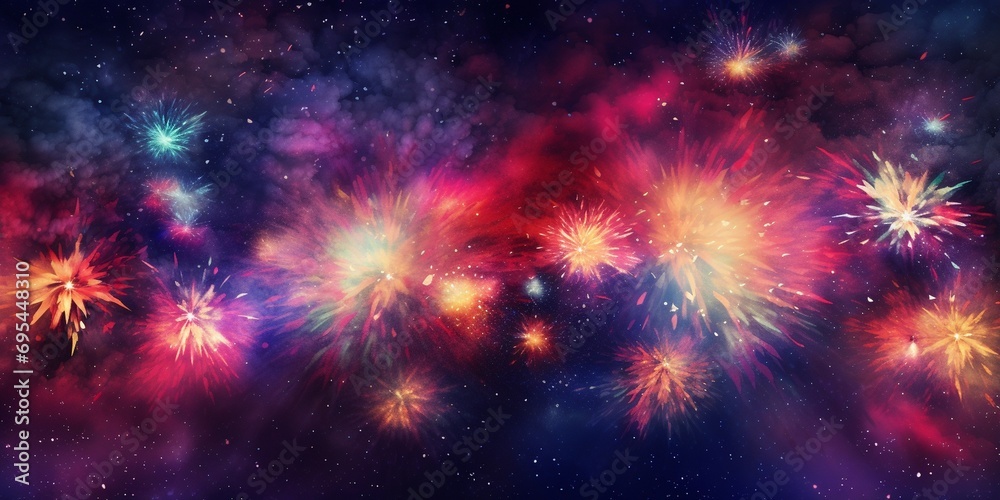 Fireworks background for New Year's Eve, Christmas and other celebration Fireworks background for New Year's Eve, Christmas and other celebration
