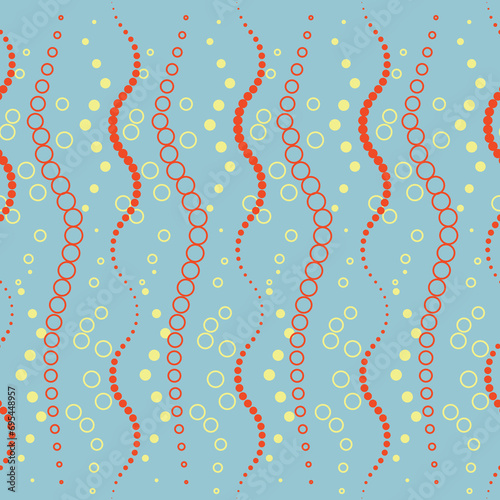 seamless pattern with colorful bubbles