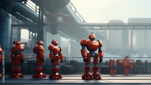 Wallpaper Mural ai robot factory cinematic wallpaper Torontodigital.ca