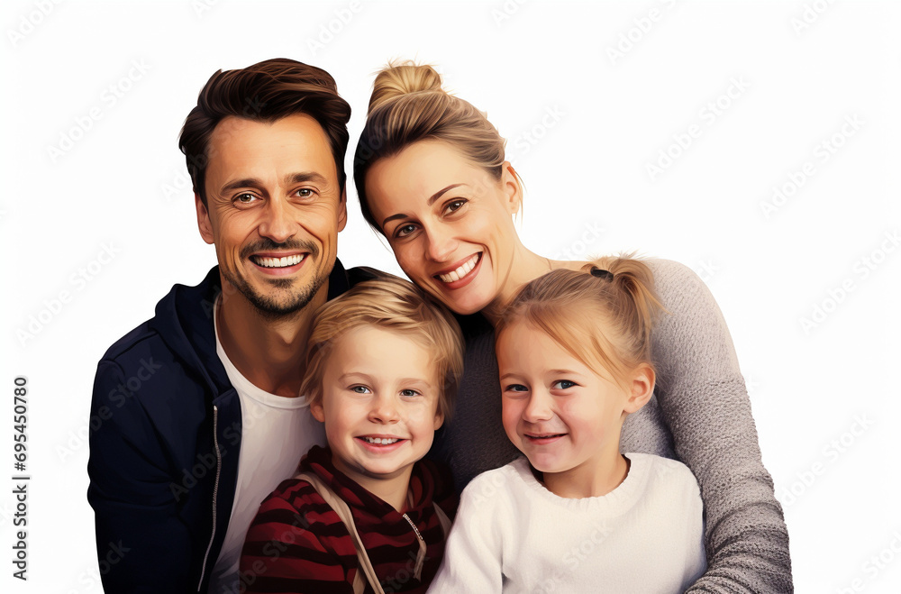 happy family portrait