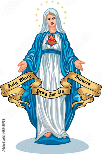 Catholic image of Saint Mary, Madonna